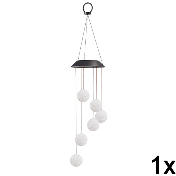 1x Rippuv päikeseenergial töötav LED-aiavalgusti | AURAWIND