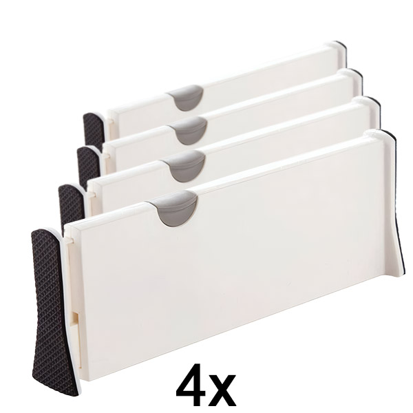 4x Reguleeritavad vaheseinad sahtlitele või riiulitele | DIVISERINO